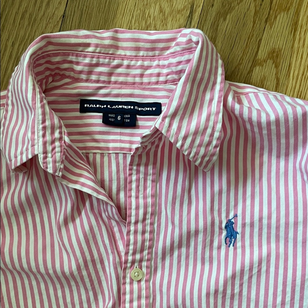 Ralph Lauren Pink Striped Shirt